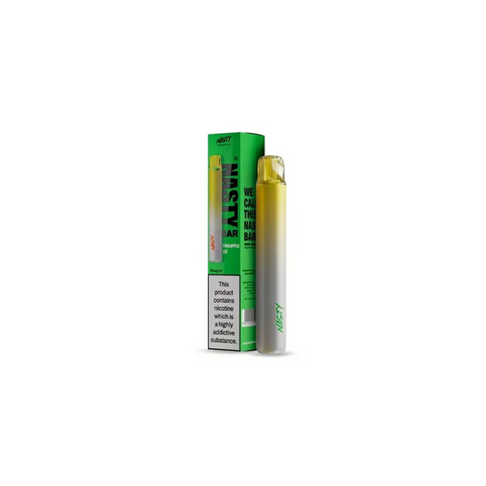 Nasty Bar DX2 Disposable Vape Bar 600Puffs 20mg Nic Salt-Pineapple Ice