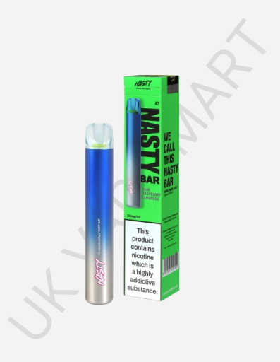 Nasty Bar DX2 Disposable Vape Bar 600Puffs 20mg Nic Salt-Blue Berry Raspberry Lemonade