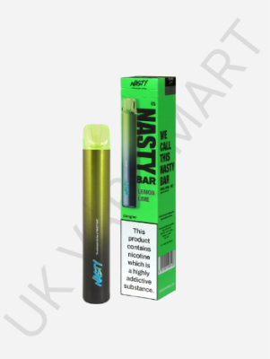 Nasty Bar DX2 Disposable Vape Bar 600Puffs 20mg Nic Salt-Lemon & Lime