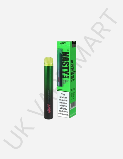 Nasty Bar DX2 Disposable Vape Bars 600Puffs 20mg Nic Salt-Apple Ice