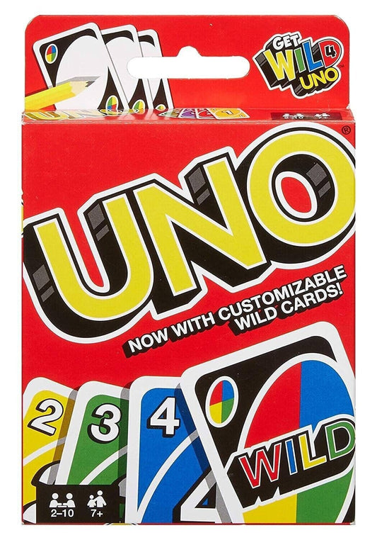 Mattel Wild UNO Card Game 112 Cards Family Children Friends Party Gift XMas UK