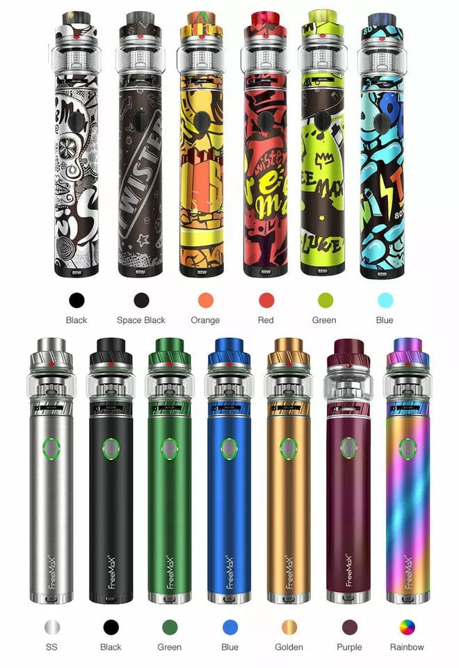 Graffiti Colours Freemax Twister Kit 80W 2ml Tank TPD Compliant 2300mah Battery