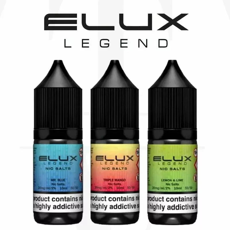 Elux LEGEND Nic Salt 10ml E Liquid Vape Juice 10mg | 20mg (Pack of 10)