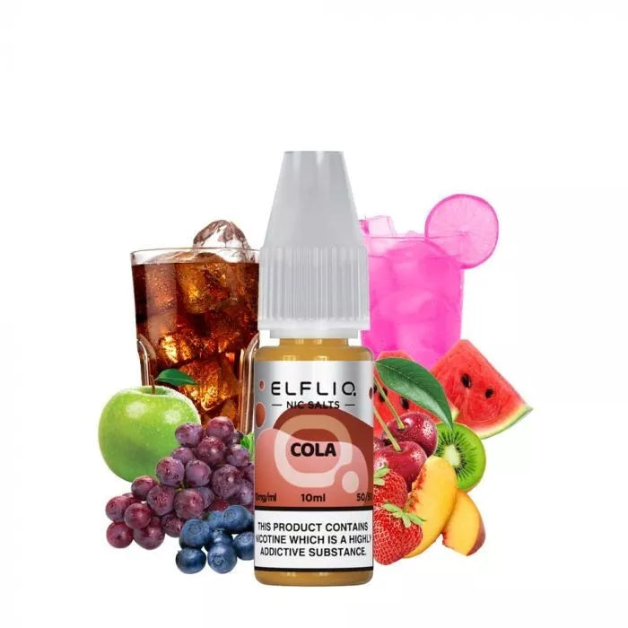 10 X ELFLIQ by ELF BAR Nic Salt 10ml E Liquid 10mg | 20mg Vape Juice 50/50 VG/PG