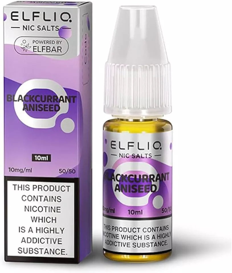 10 X ELFLIQ by ELF BAR Nic Salt 10ml E Liquid 10mg | 20mg Vape Juice 50/50 VG/PG