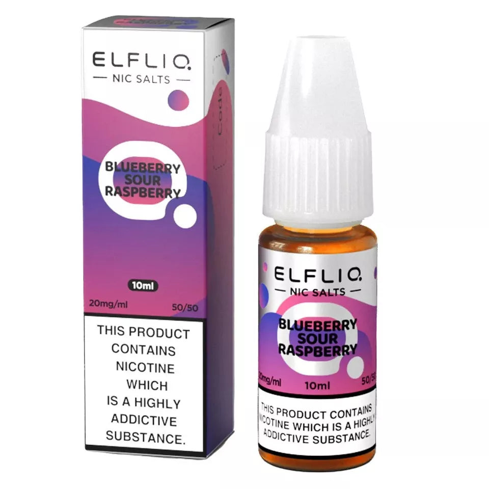 10 X ELFLIQ by ELF BAR Nic Salt 10ml E Liquid 10mg | 20mg Vape Juice 50/50 VG/PG