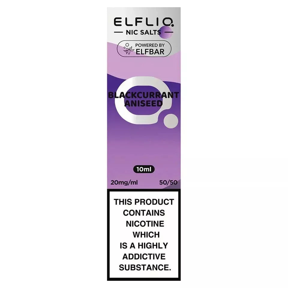 10 X ELFLIQ by ELF BAR Nic Salt 10ml E Liquid 10mg | 20mg Vape Juice 50/50 VG/PG