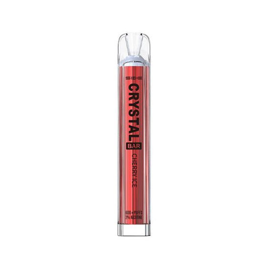 SKE - CRYSTAL BAR 600 PUFF DISPOSABLE -Cherry Ice