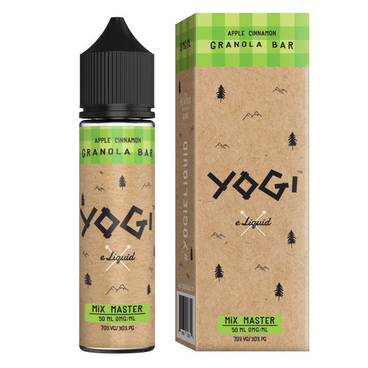 YOGI Farms E-Liquid 50ml Vape Juice 0mg VG 70 / PG 30 Apple Cinnamon Granola Bar